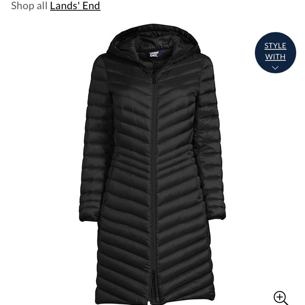 Lands End Packable down coat